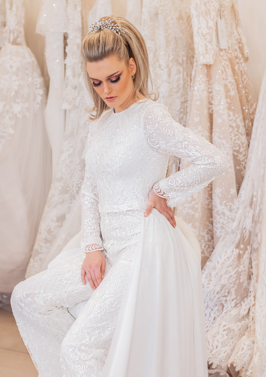 Bridal Jumpsuit W08010 SWN