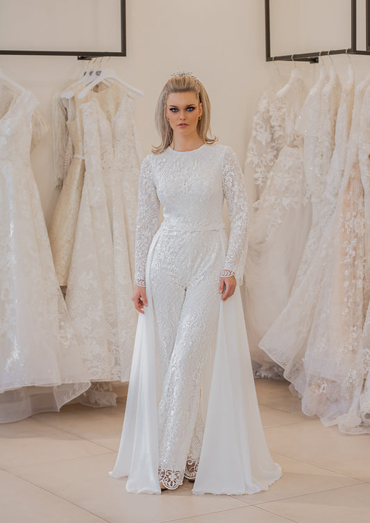 Bridal Jumpsuit W08010 SWN